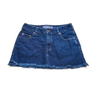 Silver Jeans micro mini denim skirt